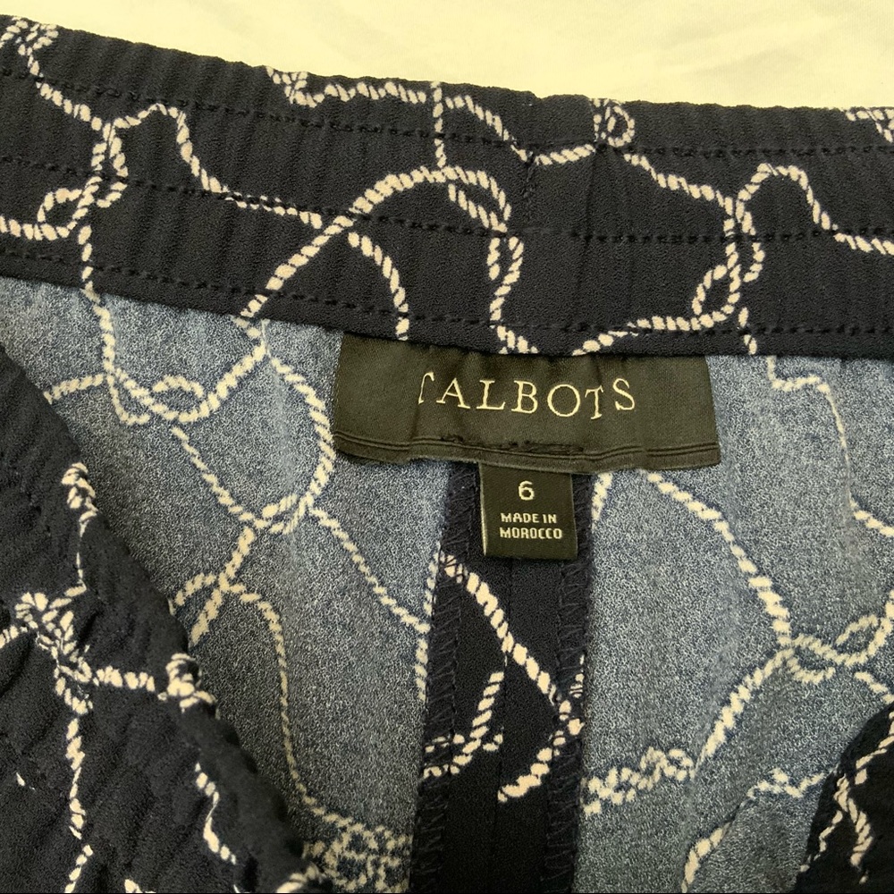Talbots Elastic Waist Drawstring Pull On Pants Na… - image 3